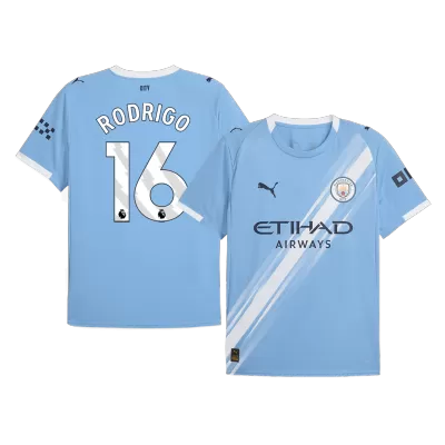 RODRIGO #16 Manchester City Home Soccer Jersey 2025/26 Blue - bestfootballkits