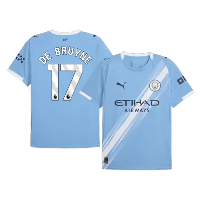 DE BRUYNE #17 Manchester City Home Soccer Jersey 2025/26 Blue - bestfootballkits