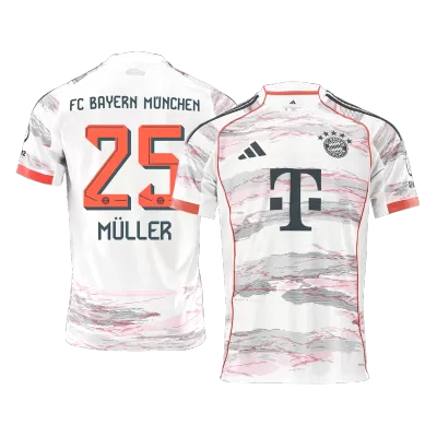 MÜLLER #25 Bayern Munich Away Soccer Jersey 2025/26 White - bestfootballkits