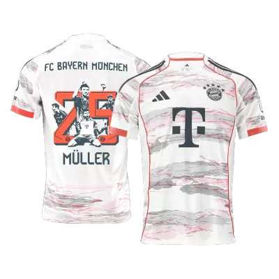 MÜLLER Special #25 Bayern Munich Away Soccer Jersey 2025/26 White - bestfootballkits