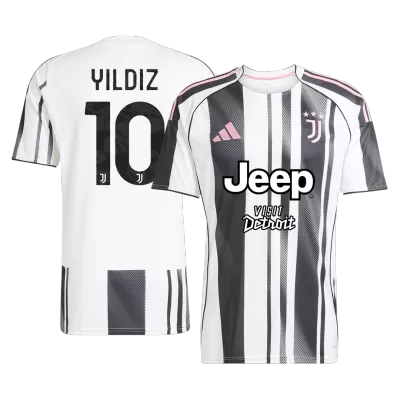 YILDIZ #10 Juventus Home Soccer Jersey 2025/26 Black&White - bestfootballkits
