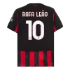 RAFA LEÃO #10 AC Milan Home Soccer Jersey 2025/26 Red&Black - bestfootballkits