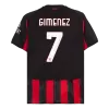 GIMENEZ #7 AC Milan Home Soccer Jersey 2025/26 Red&Black - bestfootballkits