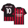 RAFA LEÃO #10 AC Milan Home Soccer Jersey 2025/26 Red&Black - bestfootballkits