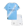 Kid's Manchester City Home Soccer Jersey Kit(Jersey+Shorts) 2025/26 Blue - bestfootballkits