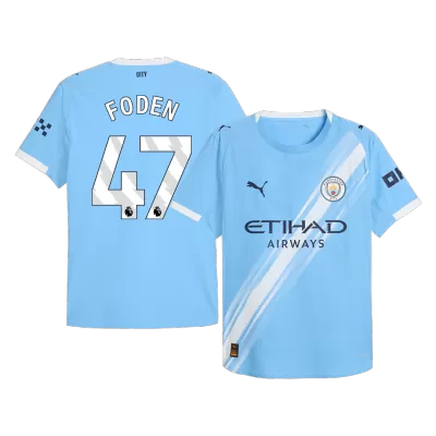 FODEN #47 Authentic Manchester City Home Soccer Jersey 2025/26 Blue - bestfootballkits