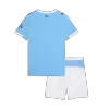 Kid's Manchester City Home Soccer Jersey Kit(Jersey+Shorts) 2025/26 Blue - bestfootballkits