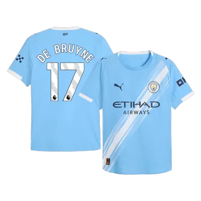 DE BRUYNE #17 Authentic Manchester City Home Soccer Jersey 2025/26 Blue - bestfootballkits