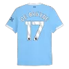 DE BRUYNE #17 Authentic Manchester City Home Soccer Jersey 2025/26 Blue - bestfootballkits