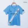 Kid's Manchester City Home Soccer Jersey Kit(Jersey+Shorts) 2025/26 Blue - bestfootballkits