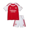Kid's Arsenal Home Soccer Jersey Kit(Jersey+Shorts) 2025/26 Red - bestfootballkits