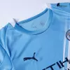 Kid's Manchester City Home Soccer Jersey Kit(Jersey+Shorts) 2025/26 Blue - bestfootballkits