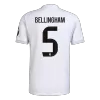 BELLINGHAM #5 Authentic Real Madrid Home Soccer Jersey 2025/26 White - bestfootballkits
