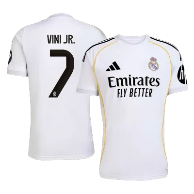 VINI JR. #7 Real Madrid Home Soccer Jersey 2025/26 White - bestfootballkits