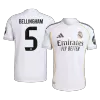 BELLINGHAM #5 Authentic Real Madrid Home Soccer Jersey 2025/26 White - bestfootballkits