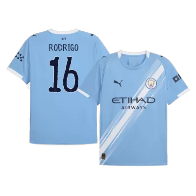 RODRIGO #16 Manchester City Home Soccer Jersey 2025/26 Blue - Club World Cup - bestfootballkits