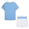 Manchester City Home Soccer Jersey Kit(Jersey+Shorts) 2025/26 Blue - bestfootballkits