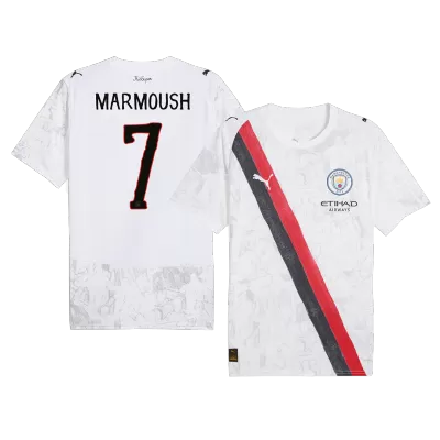 MARMOUSH #7 Manchester City KidSuper Soccer Jersey 2025/26 White - Club World Cup - bestfootballkits