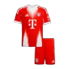 Kid's Bayern Munich Home Soccer Jersey Kit(Jersey+Shorts) 2025/26 Red - bestfootballkits