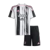 Kid's Juventus Home Soccer Jersey Kit(Jersey+Shorts) 2025/26 Black&White - bestfootballkits