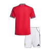 Kid's Manchester United Home Soccer Jersey Kit(Jersey+Shorts) 2025/26 Red - bestfootballkits