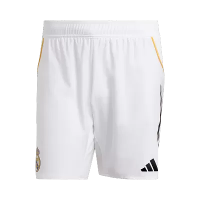 Authentic Real Madrid Home Soccer Shorts 25/26 White - bestfootballkits