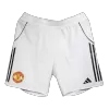 Authentic Manchester United Home Soccer Shorts 25/26 White - bestfootballkits