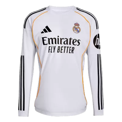 Real Madrid Home Long Sleeve Soccer Jersey 2025/26 White - bestfootballkits