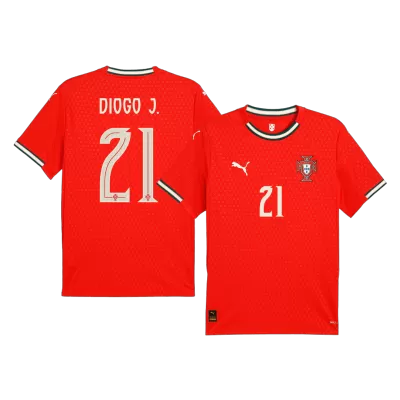 DIOGO J. #21 Portugal Home Soccer Jersey 2025 Red - bestfootballkits