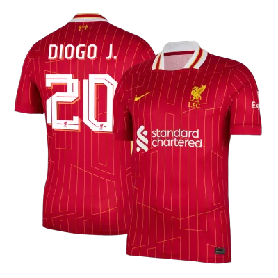 DIOGO J. #20 Liverpool Home Soccer Jersey 2024/25 Red - UCL - bestfootballkits