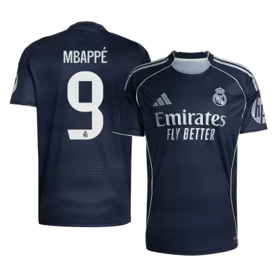 MBAPPÉ #9 Real Madrid Away Soccer Jersey 2025/26 Navy - bestfootballkits