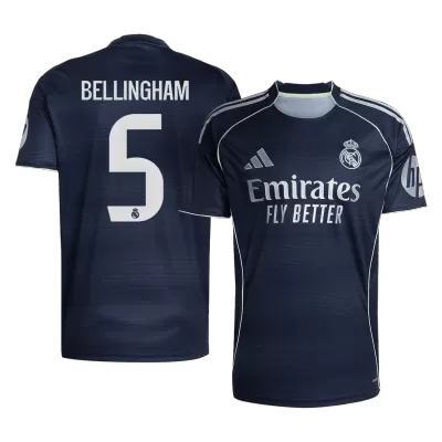BELLINGHAM #5 Real Madrid Away Soccer Jersey 2025/26 Navy - bestfootballkits