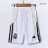 Kid's Real Madrid Home Soccer Jersey Kit(Jersey+Shorts) 2025/26 White - bestfootballkits