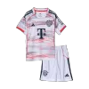 Kid's Bayern Munich Away Soccer Jersey Kit(Jersey+Shorts) 2025/26 White - bestfootballkits