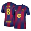 PEDRI #8 Authentic Barcelona Home Soccer Jersey 2025/26 Red&Blue - bestfootballkits