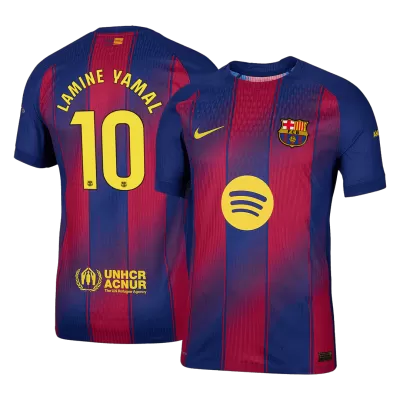 LAMINE YAMAL #10 Authentic Barcelona Home Soccer Jersey 2025/26 Red&Blue - bestfootballkits