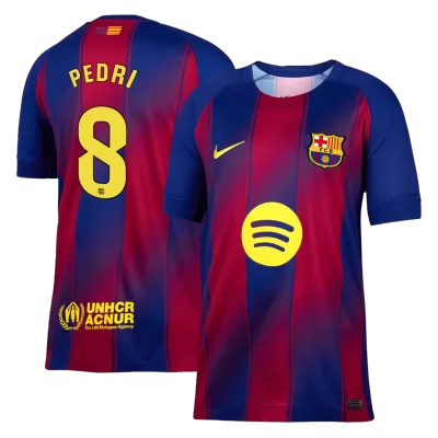 PEDRI #8 Barcelona Home Soccer Jersey 2025/26 Red&Blue - bestfootballkits