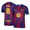 PEDRI #8 Authentic Barcelona Home Soccer Jersey 2025/26 Red&Blue - UCL - bestfootballkits