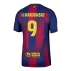 LEWANDOWSKI #9 Authentic Barcelona Home Soccer Jersey 2025/26 Red&Blue - UCL - bestfootballkits