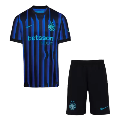 Inter Milan Home Soccer Jersey Kit(Jersey+Shorts) 2025/26 Blue&Black - bestfootballkits