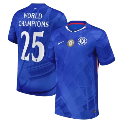 WORLD CHAMPIONS #25 Chelsea Home Soccer Jersey 2025/26 Blue - with chest badge - bestfootballkits