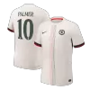 PALMER #10 Authentic Chelsea Away Soccer Jersey 2025/26 White - UCL - bestfootballkits