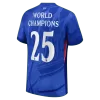 WORLD CHAMPIONS #25 Authentic Chelsea Home Soccer Jersey 2025/26 Blue - with chest badge - bestfootballkits