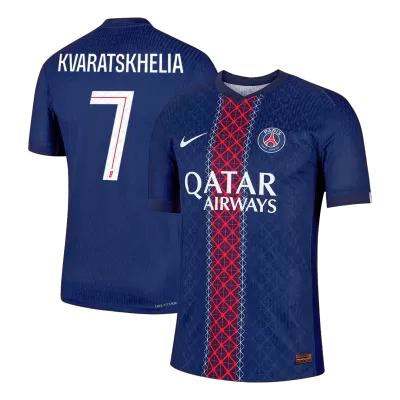 KVARATSKHELIA #7 Authentic PSG Home Soccer Jersey 2025/26 Navy - bestfootballkits