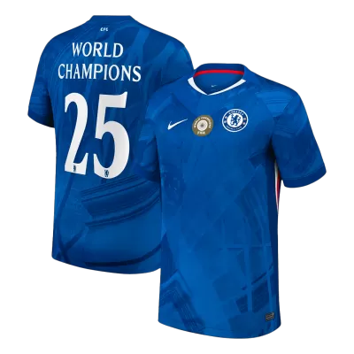 WORLD CHAMPIONS #25 Chelsea Home Soccer Jersey 2025/26 Blue - with chest badge - bestfootballkits