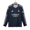 Real Madrid Away Long Sleeve Soccer Jersey 2025/26 Navy - bestfootballkits