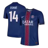 Authentic D.DOUÉ #14 PSG Shirt Home 2025/26 - bestfootballkits