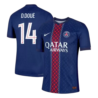 D.DOUÉ #14 Authentic PSG Home Soccer Jersey 2025/26 Navy - bestfootballkits