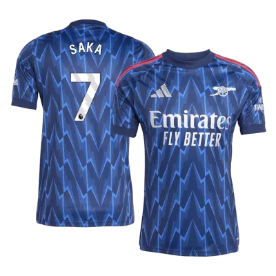SAKA #7 Arsenal Away Soccer Jersey 2025/26 Blue - bestfootballkits