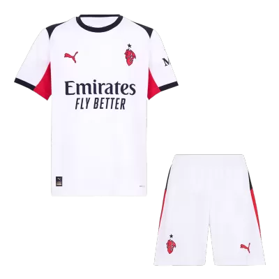 AC Milan Away Soccer Jersey Kit(Jersey+Shorts) 2025/26 White - bestfootballkits